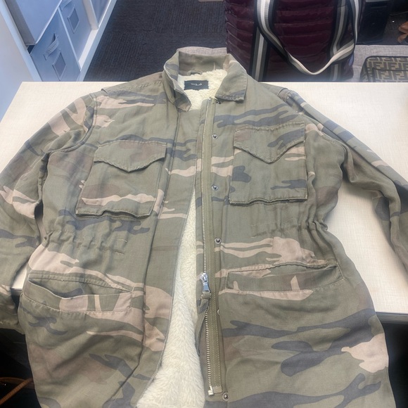 Rails Whitaker Sage Camo Faux Fur Jacket - Picture 5 of 6